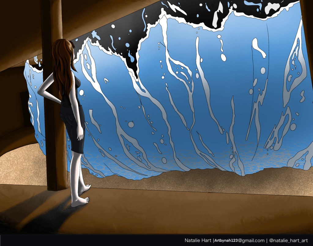 Digital artwork with abstract patterns
